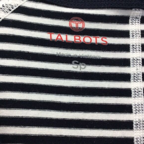 Talbots Athletic Tank Tops Women's Size S Petite Aqua/White Navy/White Striped 2 - Picture 7 of 12